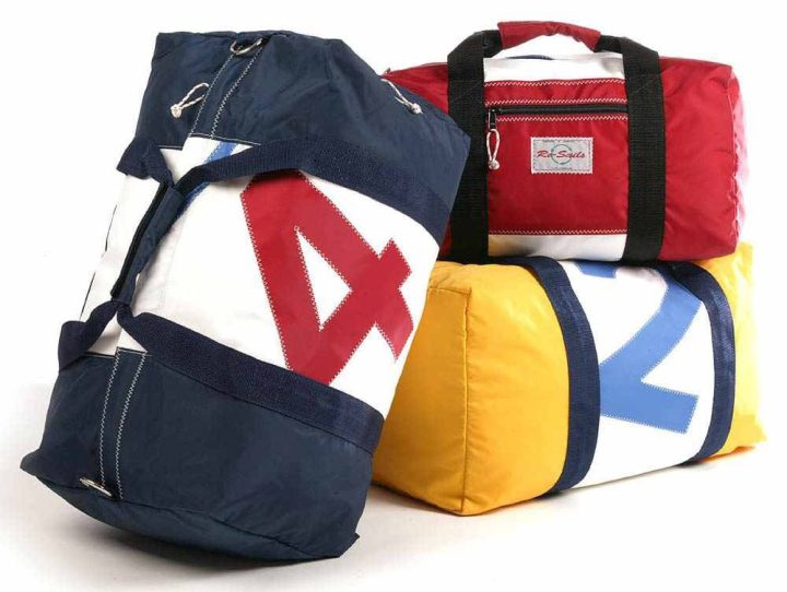 Square Duffle with Sail Number-0